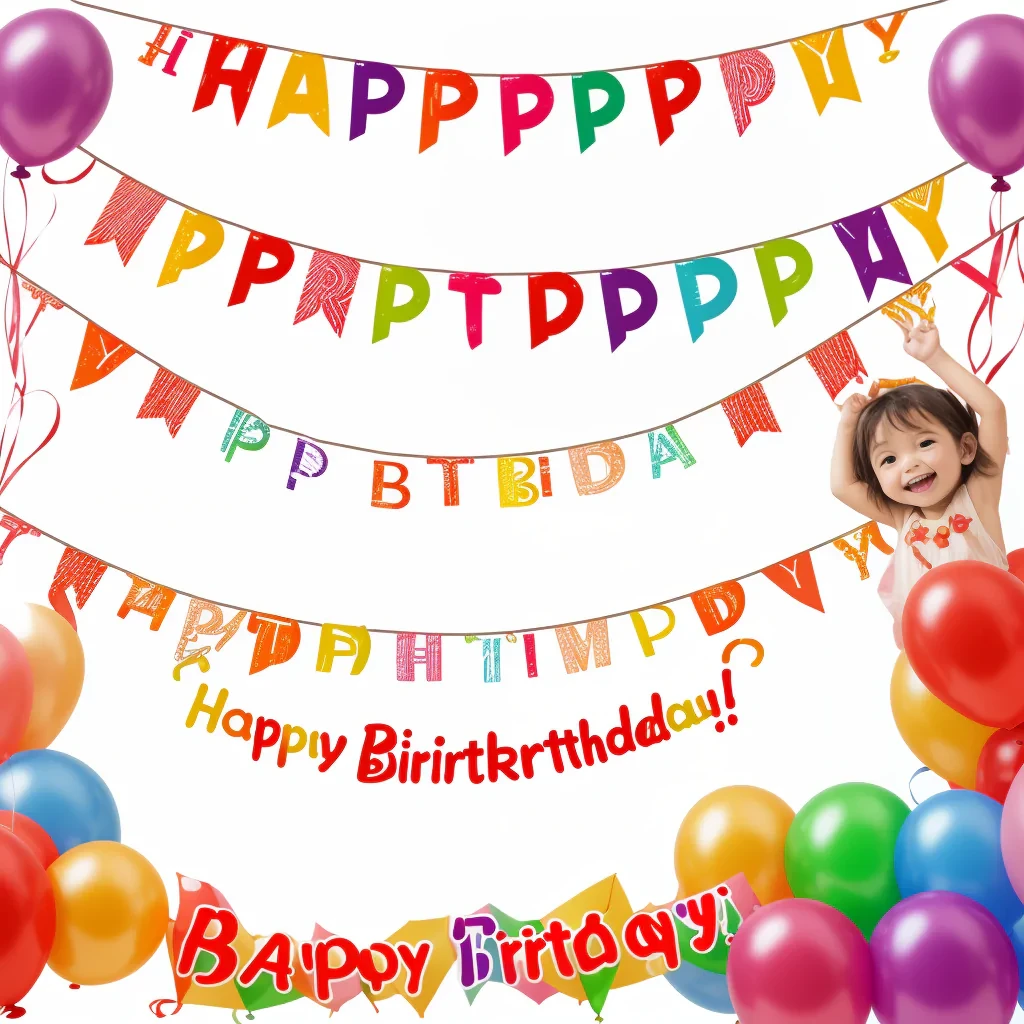 happy birthday banner png