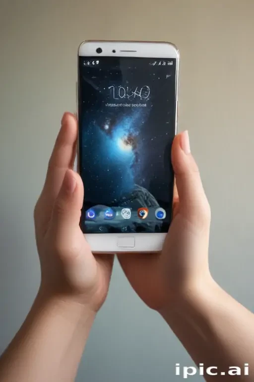 hand holding phone png