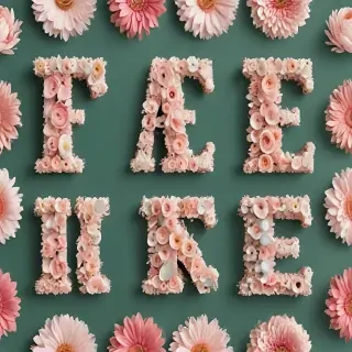 floral letters