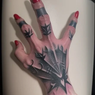 joker hand tattoo