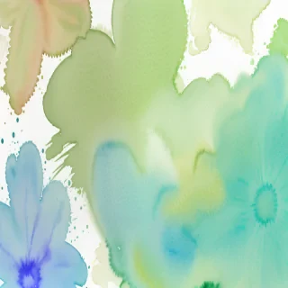 watercolor green background