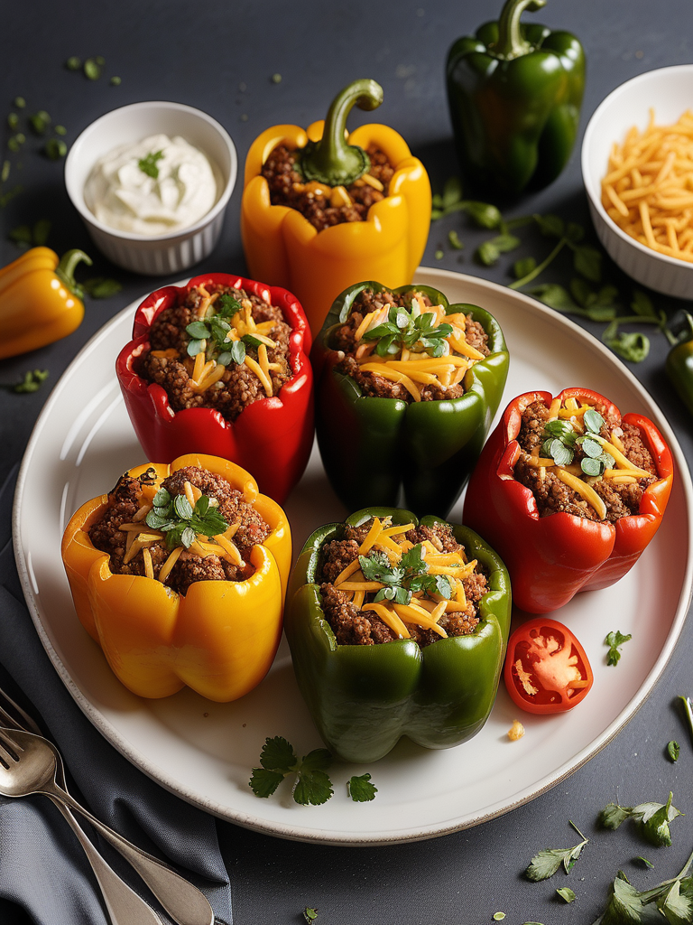 what to serve with stuffed peppers