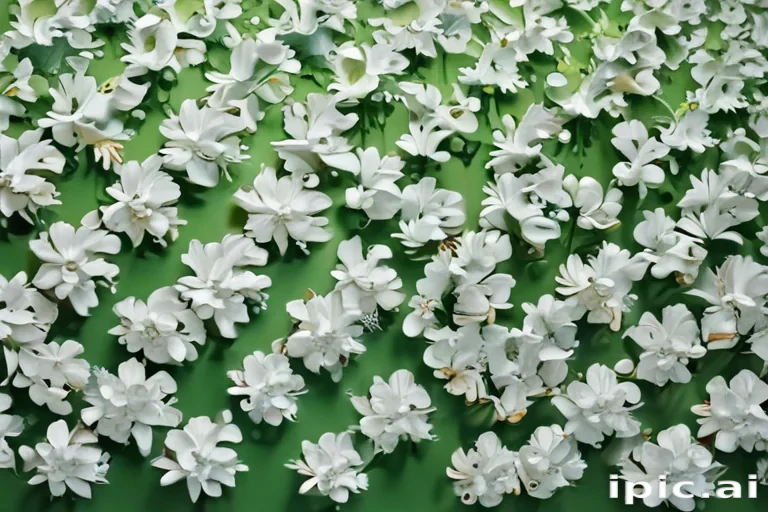 green and white background