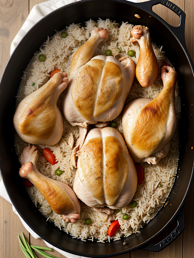 chicken and rice dutch oven