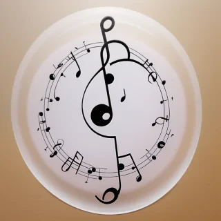 transparent music note