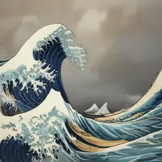 the great wave wallpaper