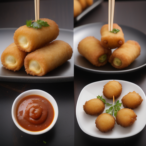 deep fried appetizer served with chutney