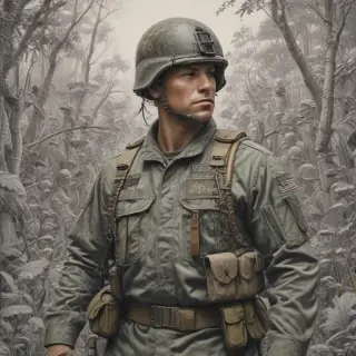 military drawing