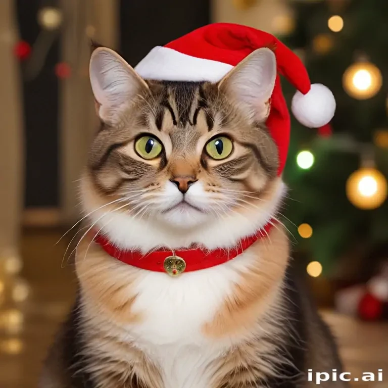 christmas cat background
