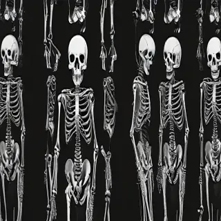 skeleton background
