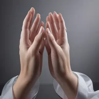 transparent prayer hands