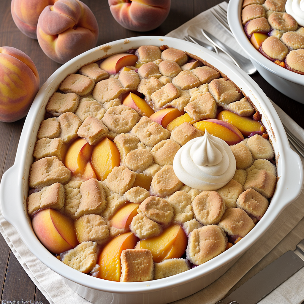 crockpot peach cobbler with cake mix