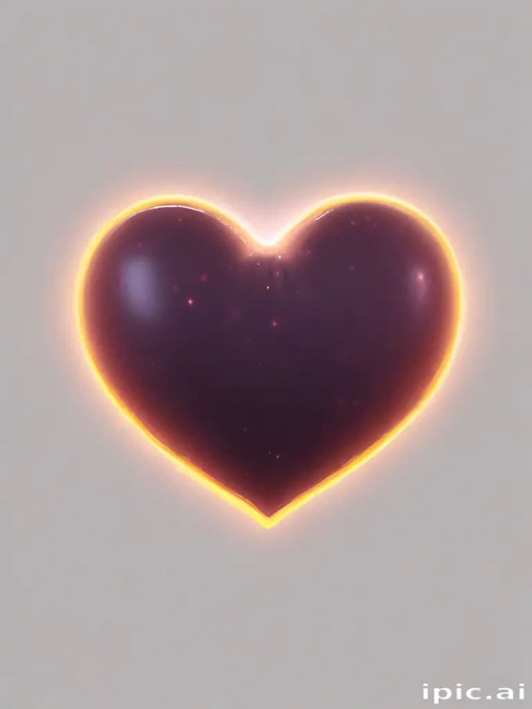 glow heart png