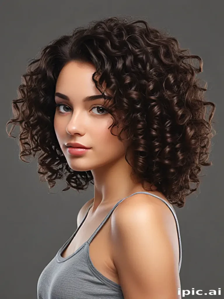 curly hair png