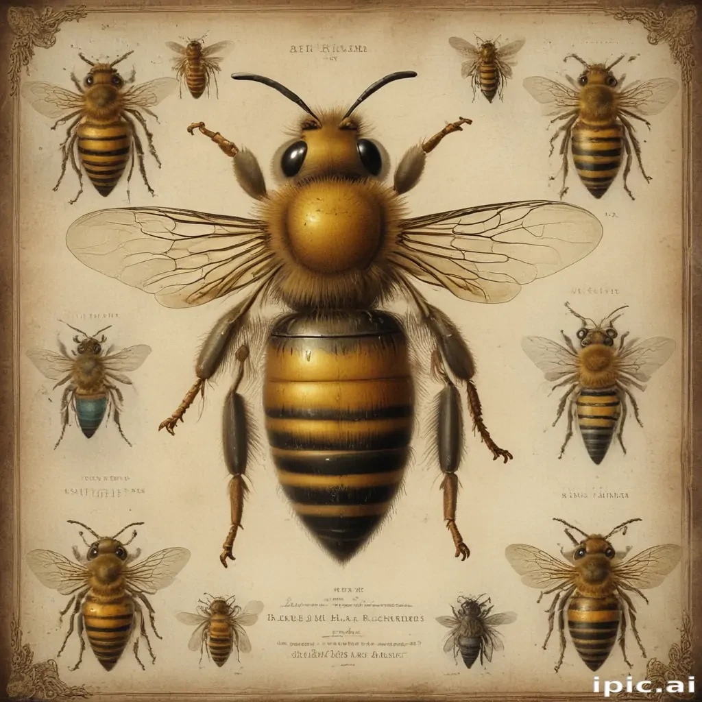free vintage bee printables