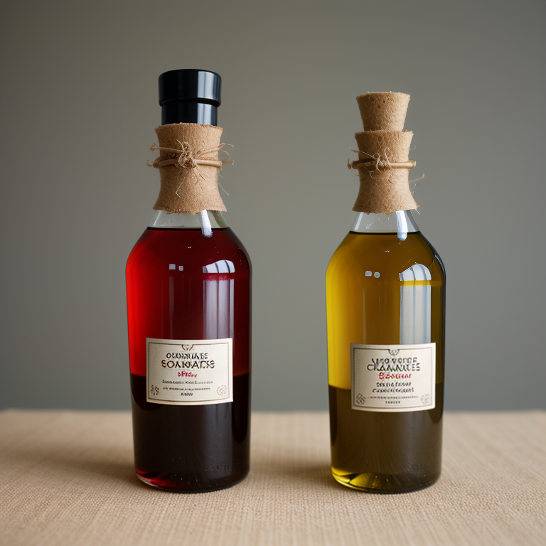 discuss briefly a comparison of the two vinegars