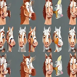 horses cartoon