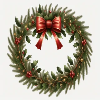 christmas wreath transparent