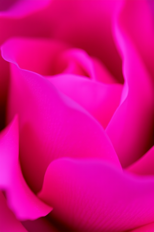 Create a vibrant abstract image with deep magenta tones, captured using a DSLR camera set to f/5.6 aperture, ISO 100, 1/100s shutter speed, in a close-up view for intricate details, using a macro lens to enhance texture and clarity.