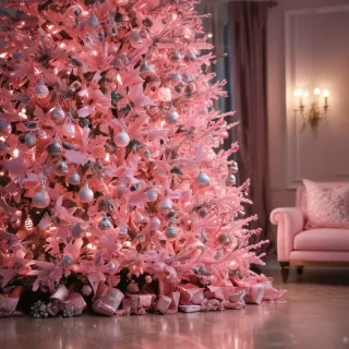 pink christmas aesthetic