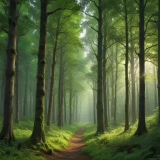 green forest aesthetic