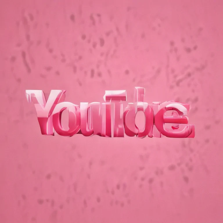pink youtube logo