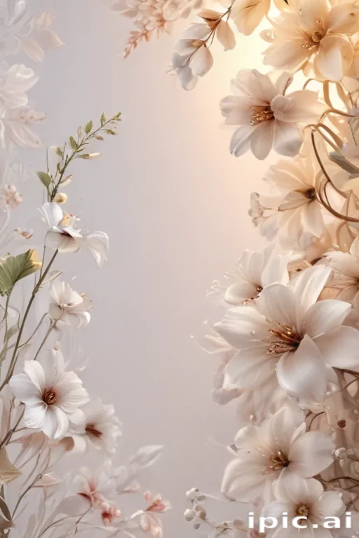 light floral background
