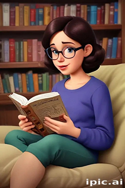 reading cartoon