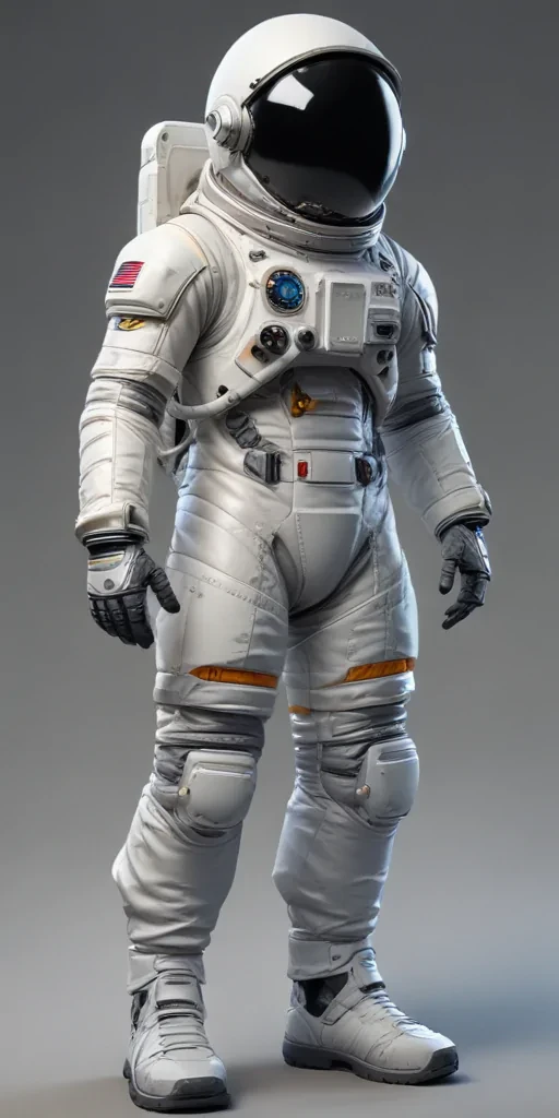 cartoon transparent astronaut suit