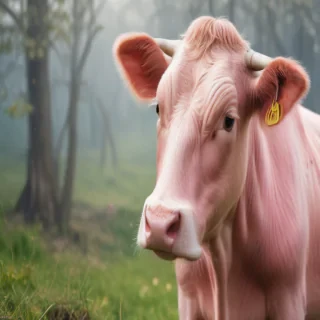 pink cow wallpaper
