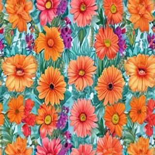 drawings of flowers with color