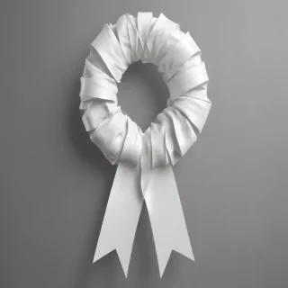 white ribbon png