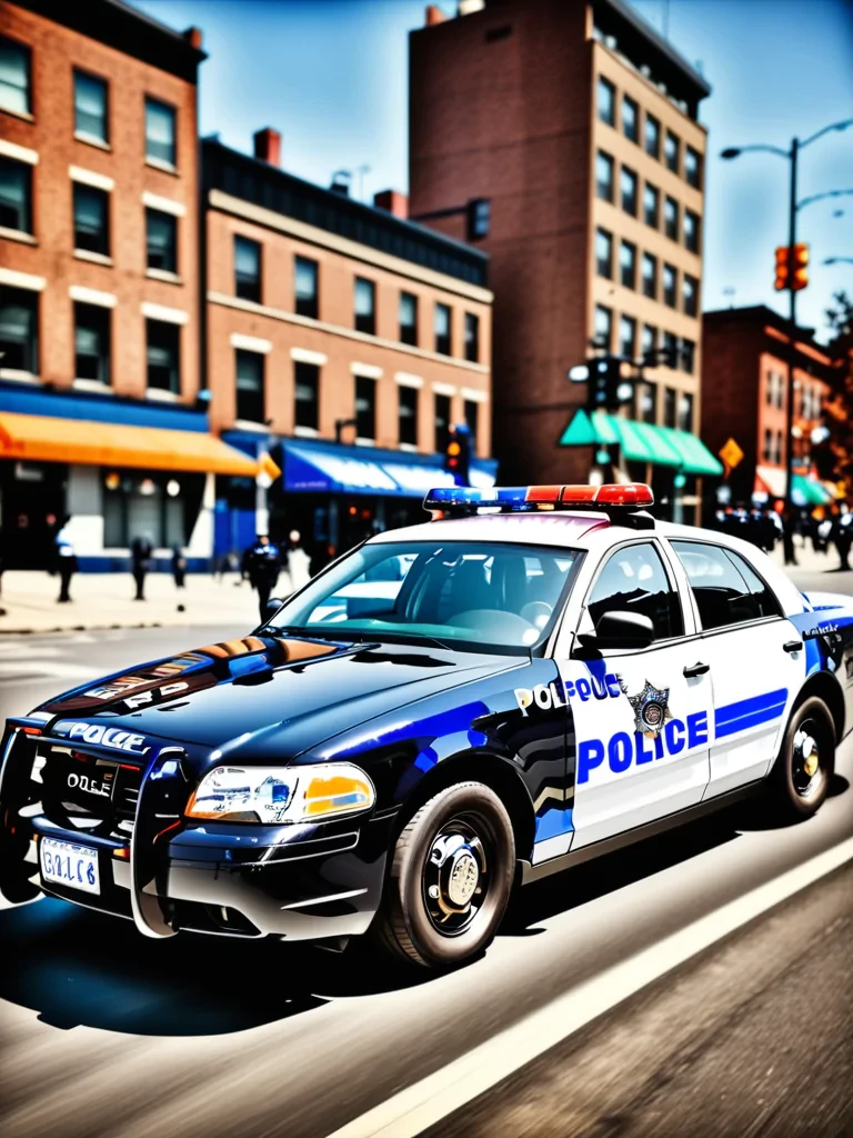 police car background