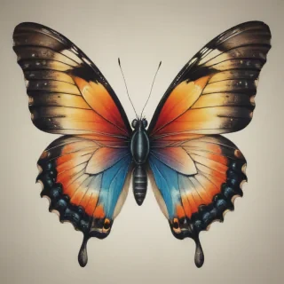 butterfly drawling