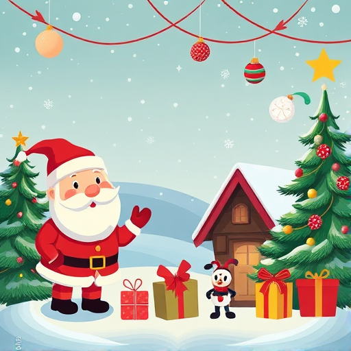 cartoon christmas backgrounds