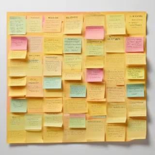 sticky note background
