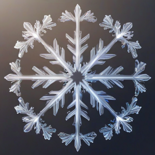 transparent snowflake