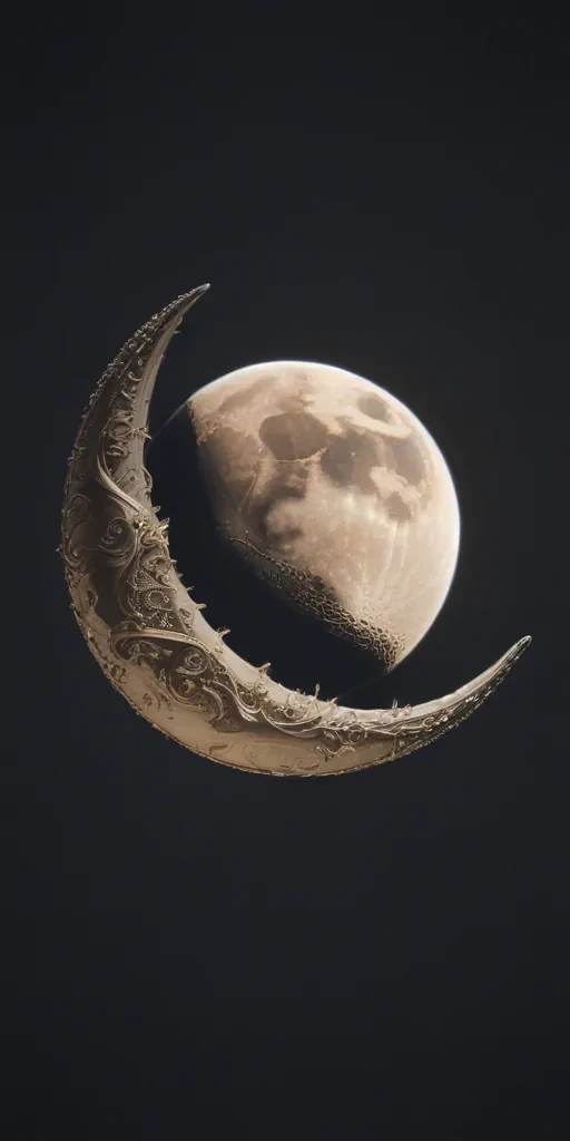 aesthetic crescent moon