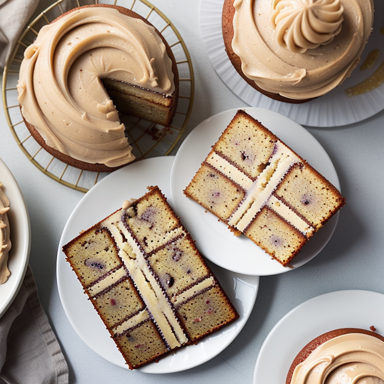 banana cake with browned butter frosting