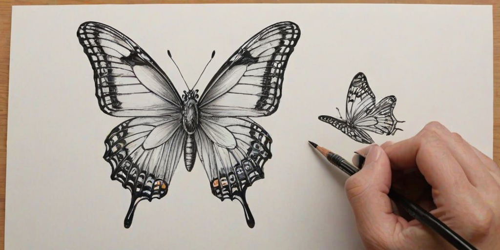 butterfly drawing picture