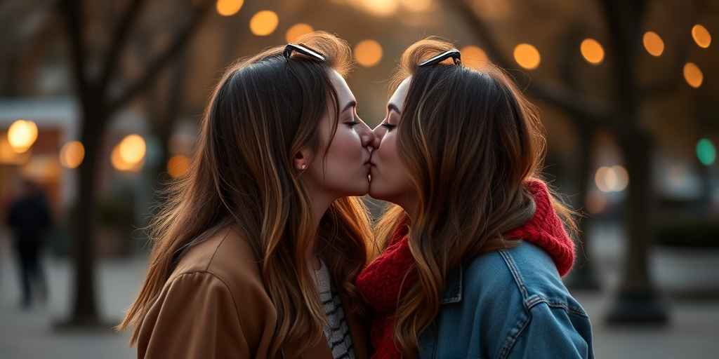 couple kissing aesthetic