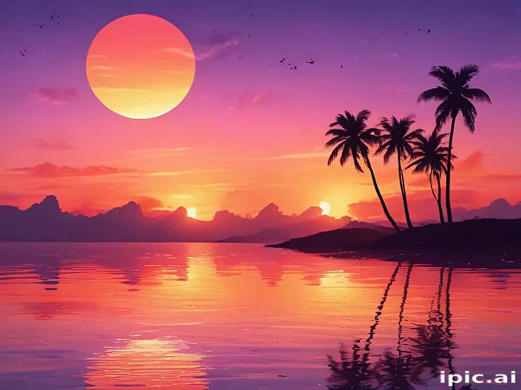 cute sunset backgrounds