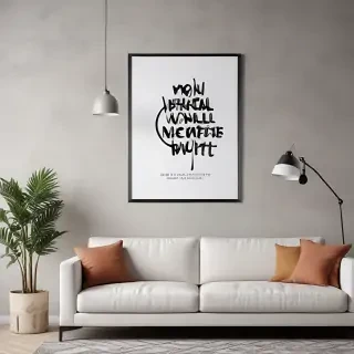 free wall art mockup