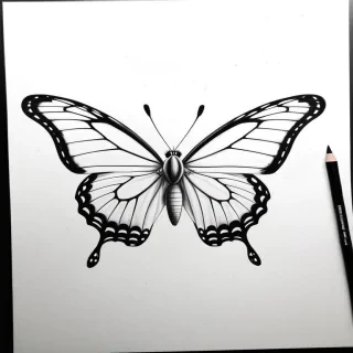 buterfly drawing