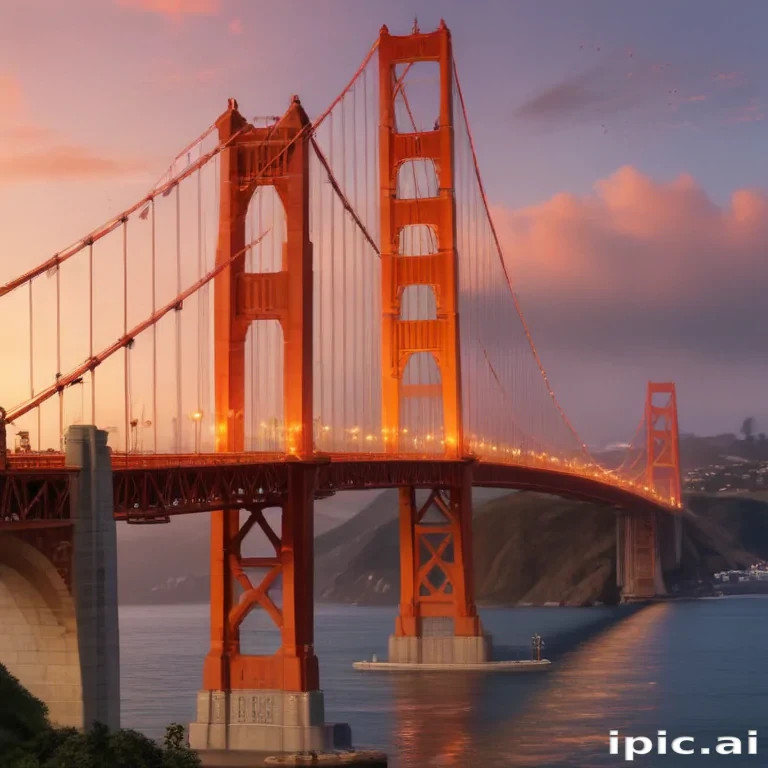 clipart golden gate bridge