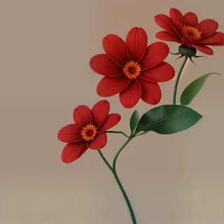 red flower png