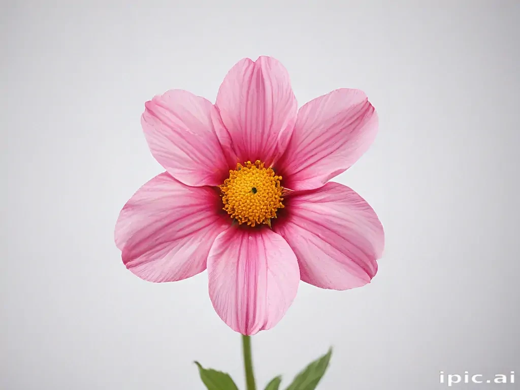 flower on white background