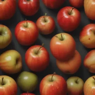drawn apples