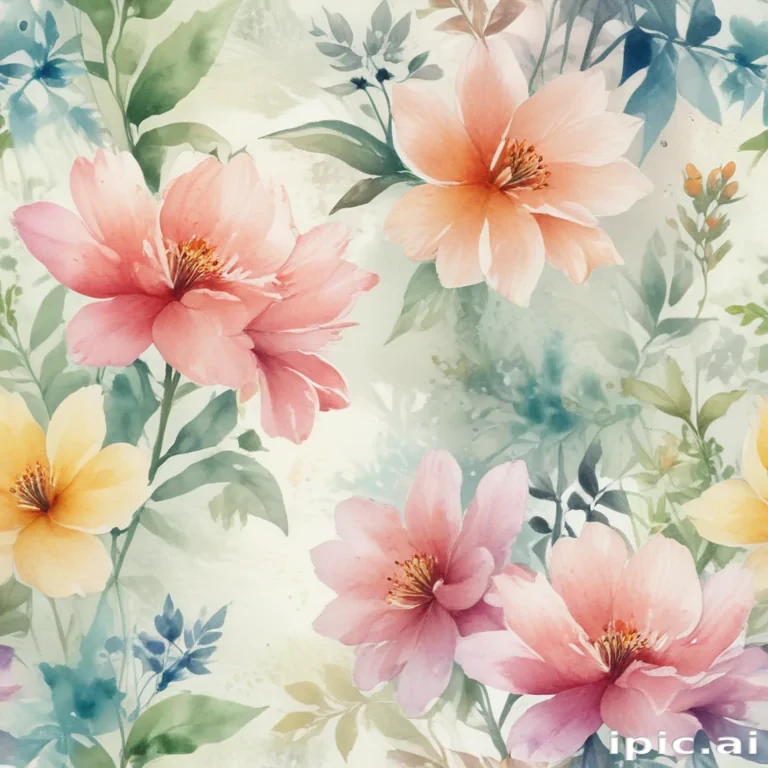 watercolor flower background