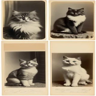 vintage cat pictures
